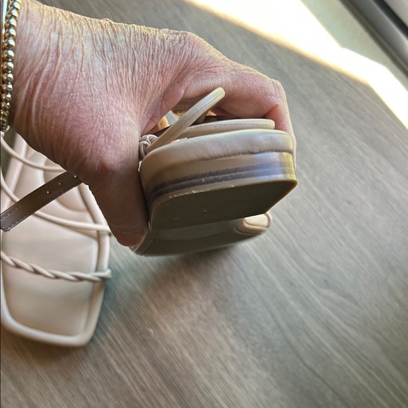 Marc Fisher Women's Cream Strappy Sandals - Picture 4 of 4
